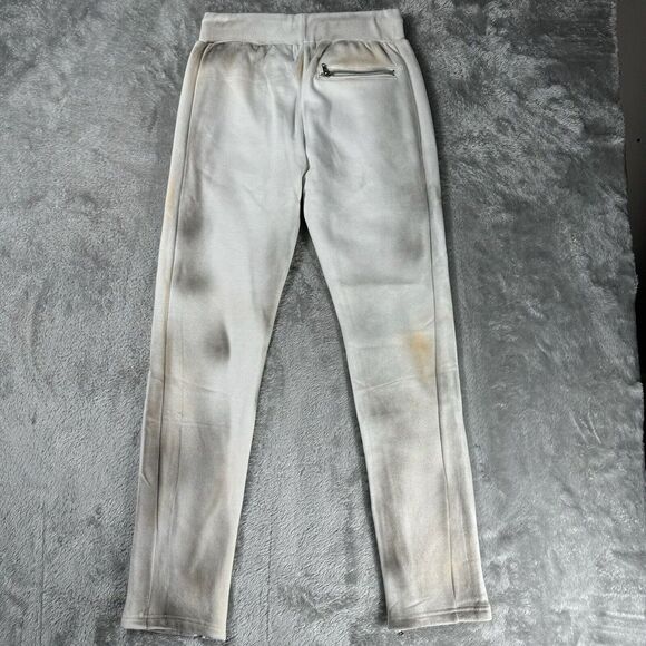 Rockstar Original Sweat Suit Mens‎ S White Hoodie Pants Cross Spray Paint Retro - Picture 9 of 16